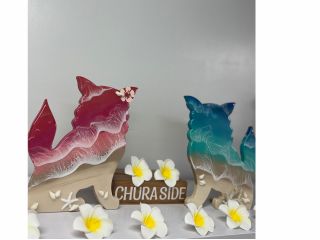 カップル、夫婦に大人気なシーサー座り。2人で色違いのシーサーを作るのもアリですね。玄関に飾るのもリビングに飾るのもアリアリなシーサーを是非体験して下さい。