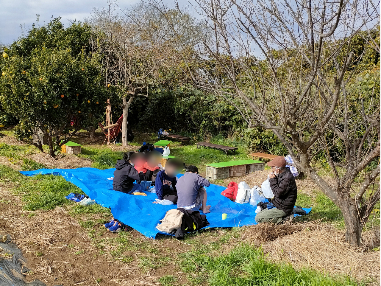 のんびりシートを持参すればピクニック気分で、休憩・ランチでリラックス♪♪