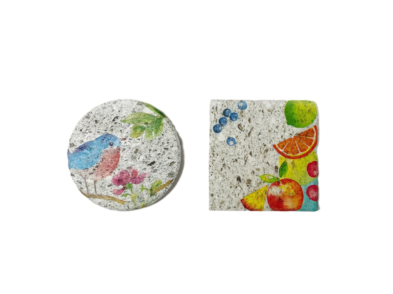 デコパージュコースター体験コースのお写真一例です♪