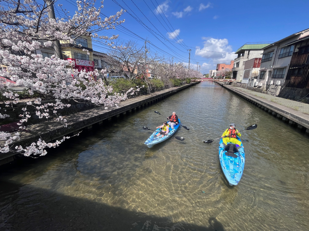 米子城外堀 カヤック体験