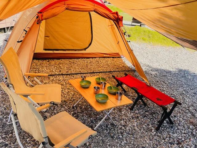 テントからチェア・テーブル・調理機器やカトラリーまで全てプランに含まれています!完全手ぶらでキャンプをお楽しみください★