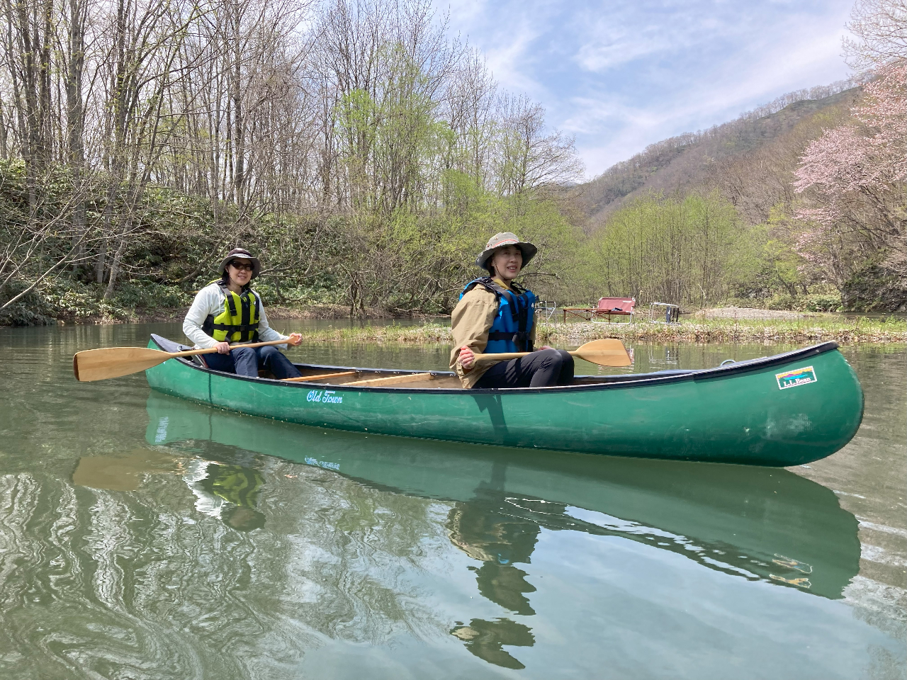 天気が良ければこの景色を独り占めできちゃいます!ついでにお花見カヌーイングもできちゃいますよ♪