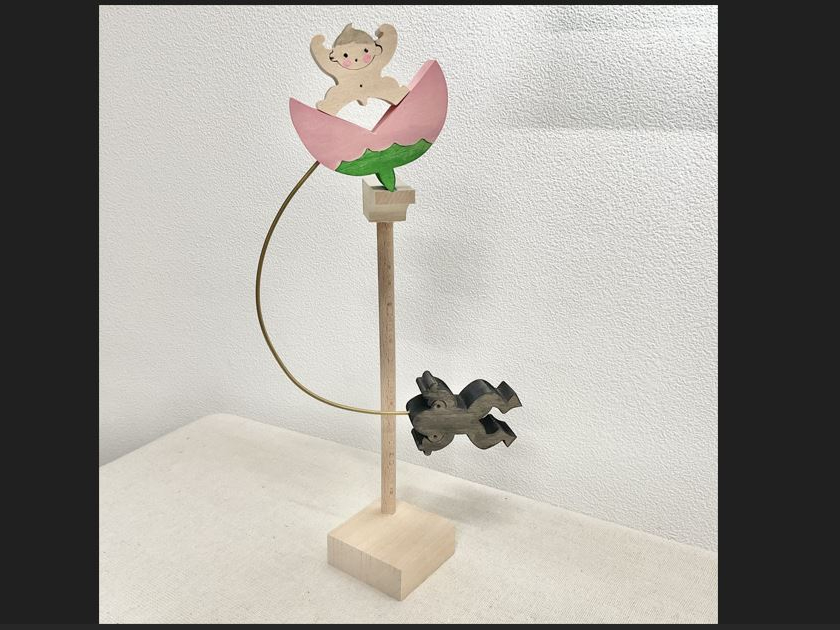 桃太郎がゆらゆら♪