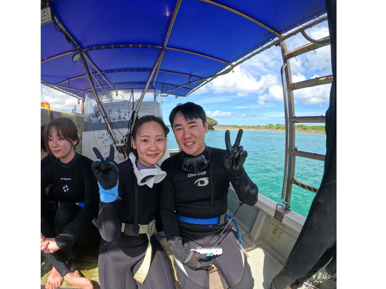 ボートダイビングでお気軽にダイビング◯ボート上でのお写真もお任せー◯