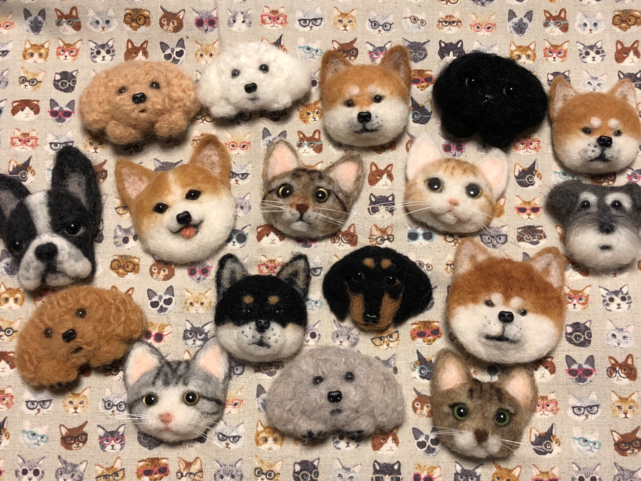 羊毛フェルトでワンちゃんお作りします。 千葉・富津・上総湊駅徒歩5分】羊毛フェルトでワンちゃんネコちゃんの