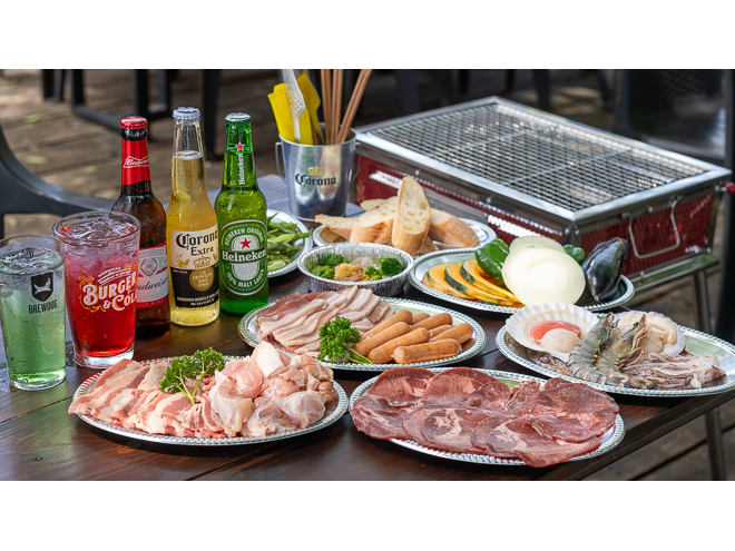 【６月〜９月のご予約限定】夏割プラン♪手ぶらBBQプラン♪飲み放題付+牛タンやア...