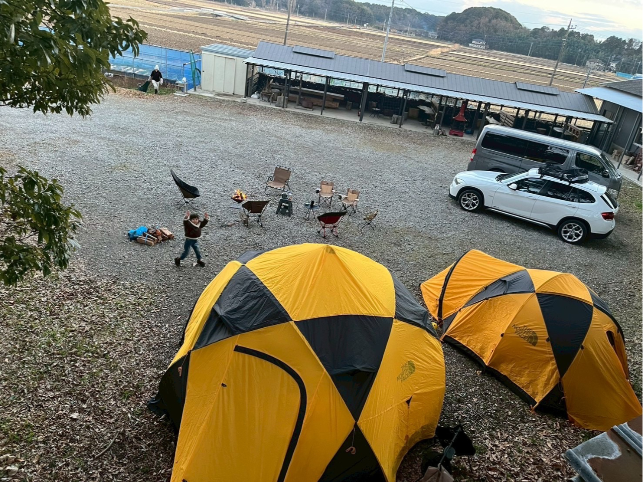 手賀沼が一望出来る!オートキャンプサイト 9m×15m