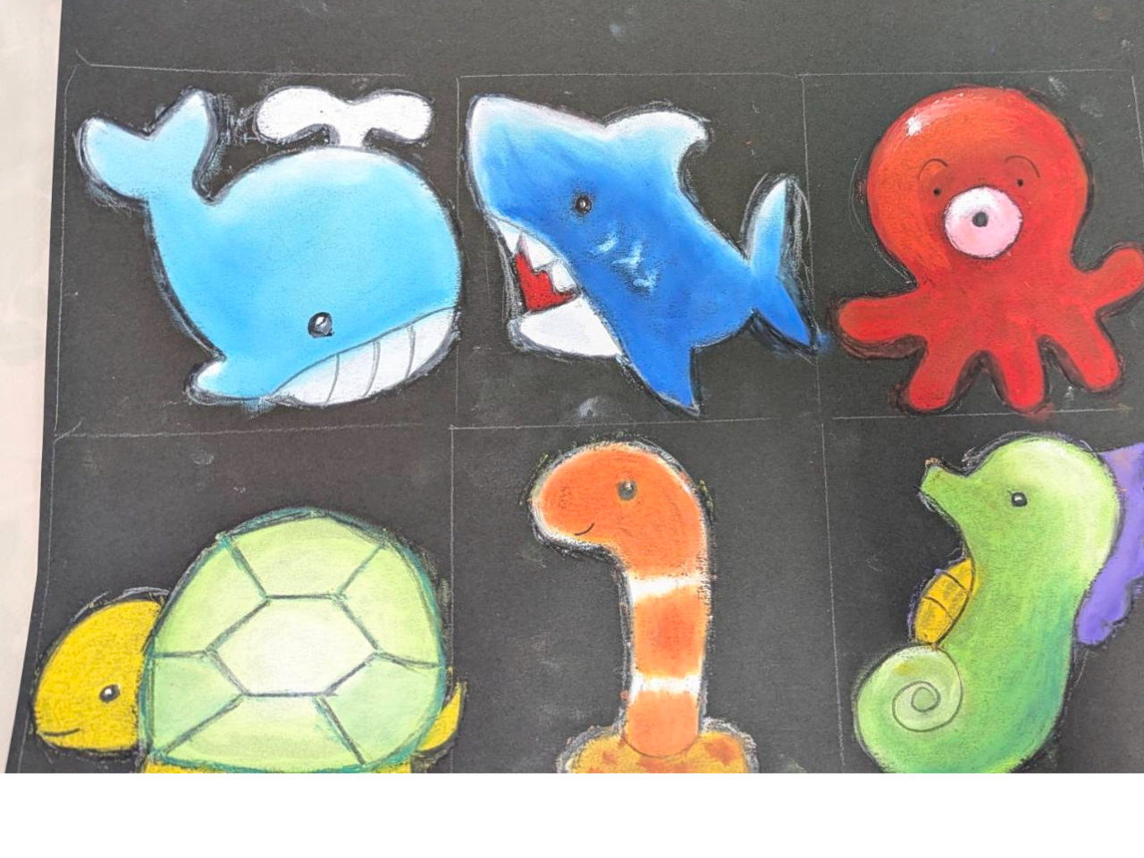 海の生き物もかわいいね。