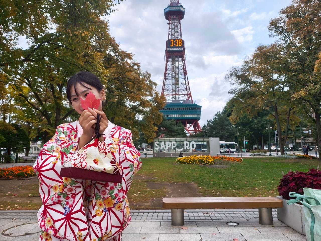 【ヘアセット付きプラン】着物 de 街歩きデラックス~札幌~女性秋旅♪紅葉♪にピ...