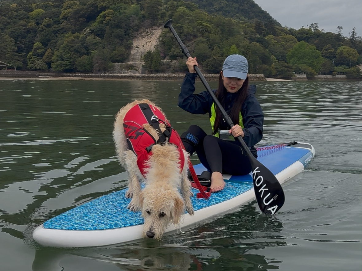 ワンワンSUPツアー 1日一組限定！宮島ドッグSUPツアー】愛犬と一緒に 