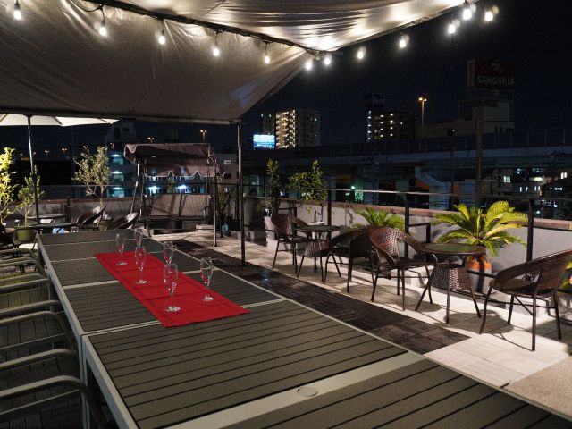 こちらの会場は1組限定の会場となります。6名様から25名様までご入場いただける会場です。記念日や誕生日、懇親会等でご利用頂いております。