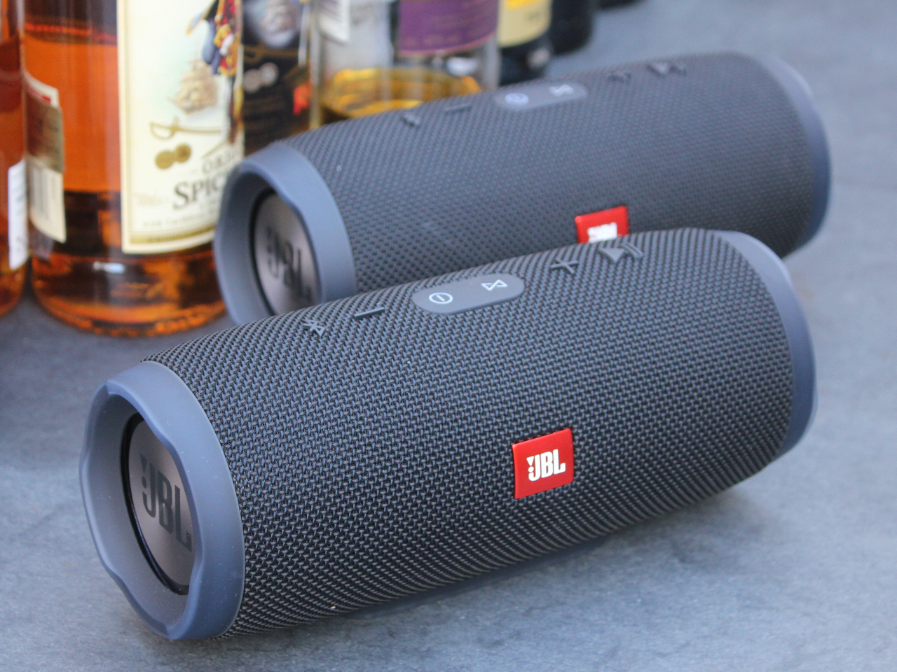 無料貸出用Bluetoothスピーカーです。この大きさでもしっかりと音が出ます。好きな音楽を会場用BGMとしてお楽しみください。