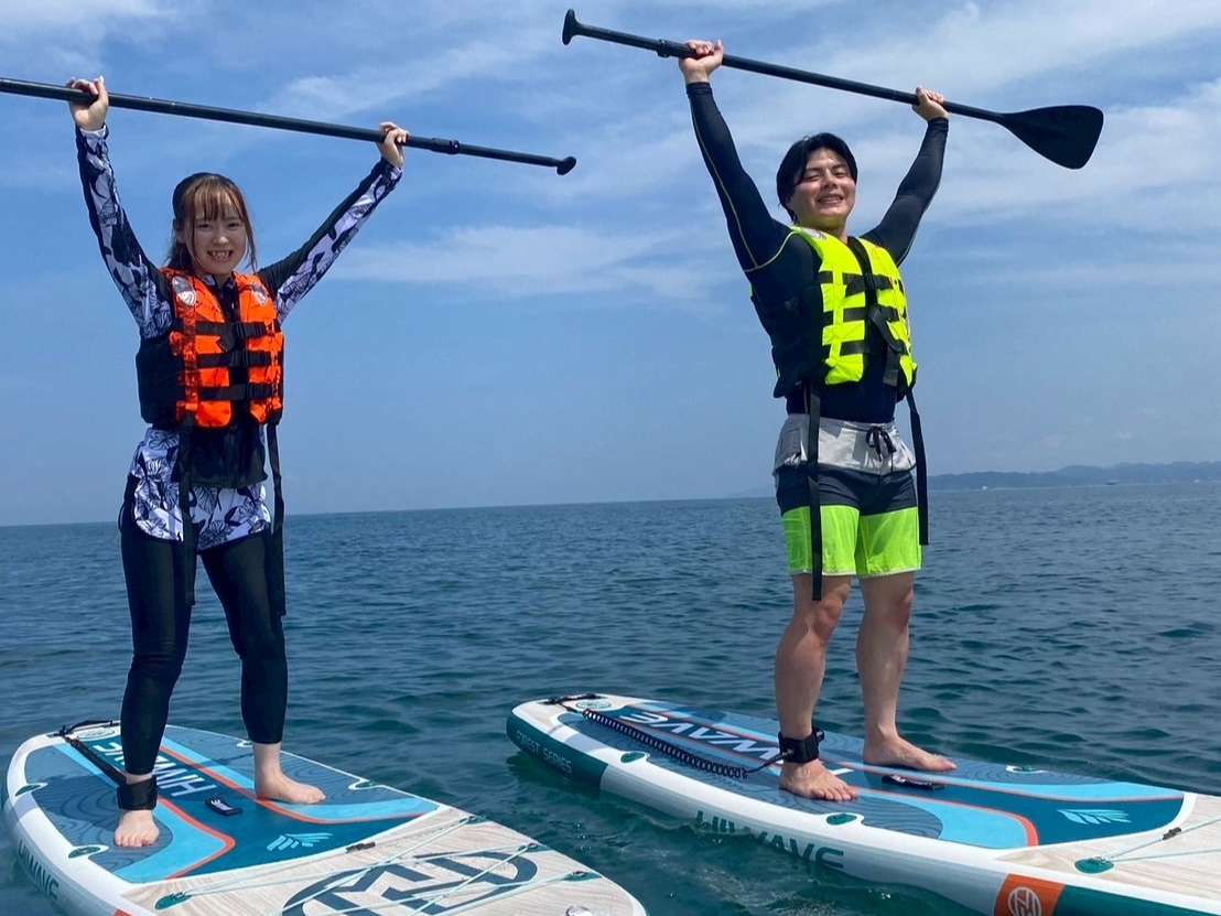 【館山×SUP】 富士山が見える海で大切な人との思い出が作れるSUP体験。幅広い...