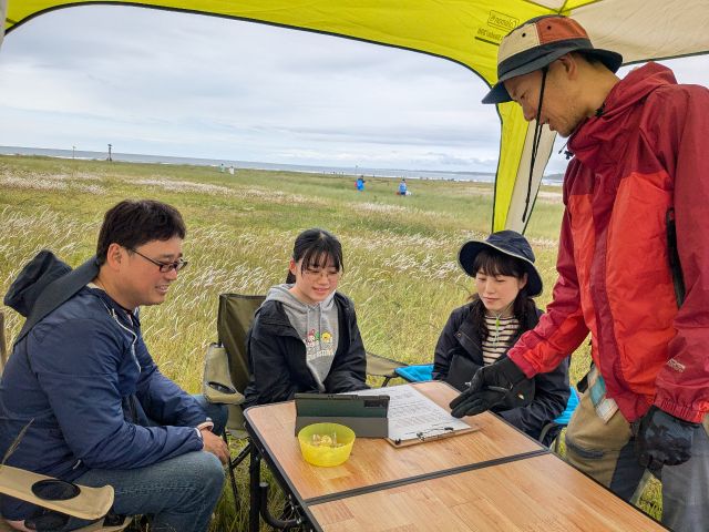 リラックスした雰囲気で事前説明