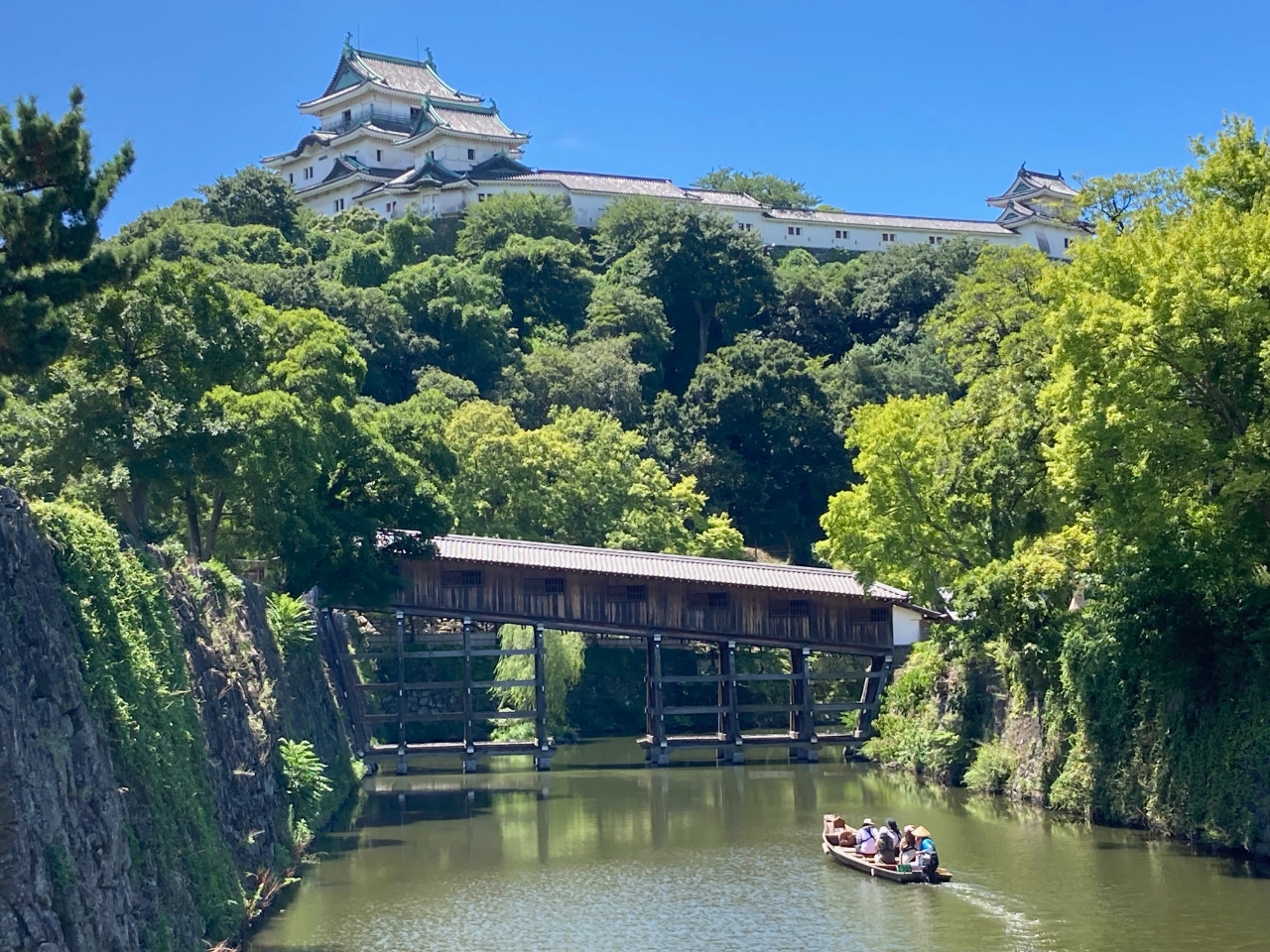 和歌山城とお橋廊下とお濠巡り