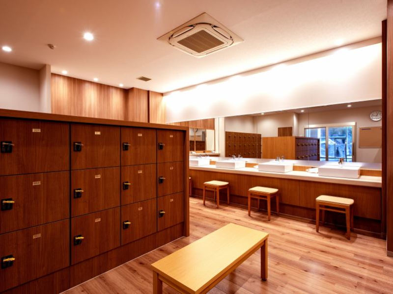 広くて清潔な脱衣所