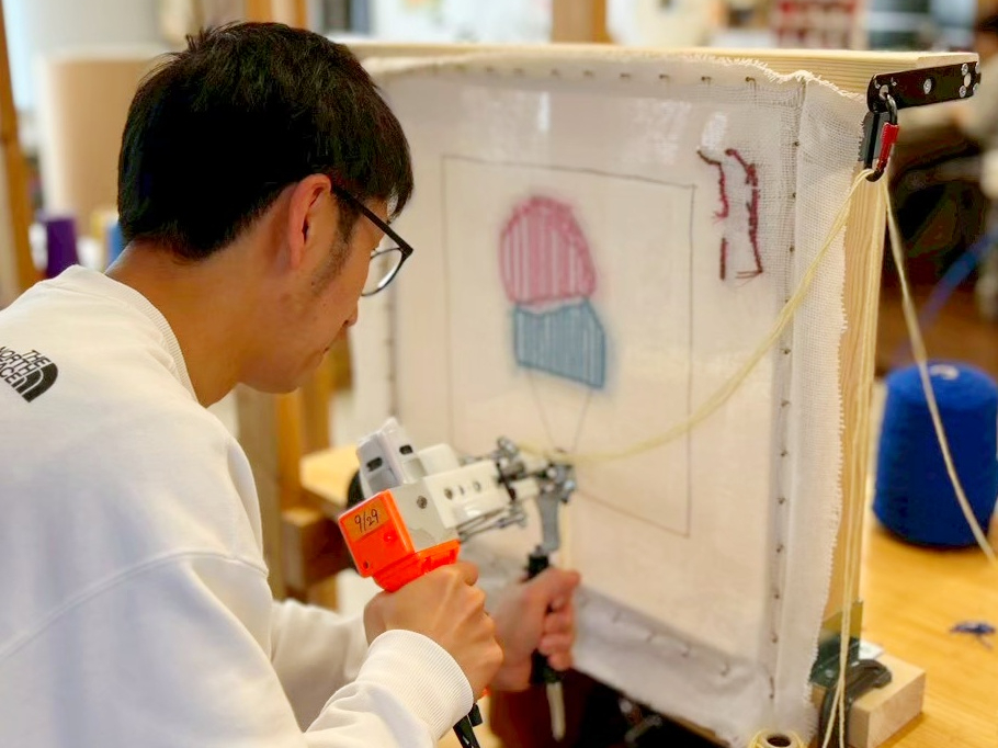名古屋市北区】タフティング体験｜選べるデザイン☆気軽にラグ作り