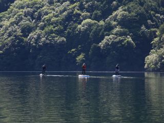 静かでゆったりした自然の中のんびりSUP体験〜!