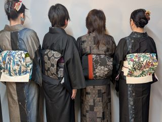 大島紬と奄美紅型帯個性豊かにお楽しみいだけます