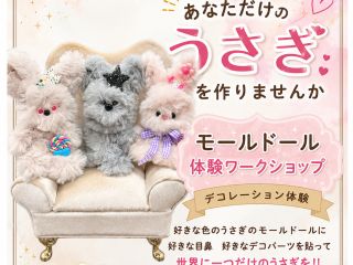 幅4センチのモールで作られたモールドールに好きなアレンジを加えて オリジナルなモールドールを作ります パーツは30種以上 オプションで洋服もあります