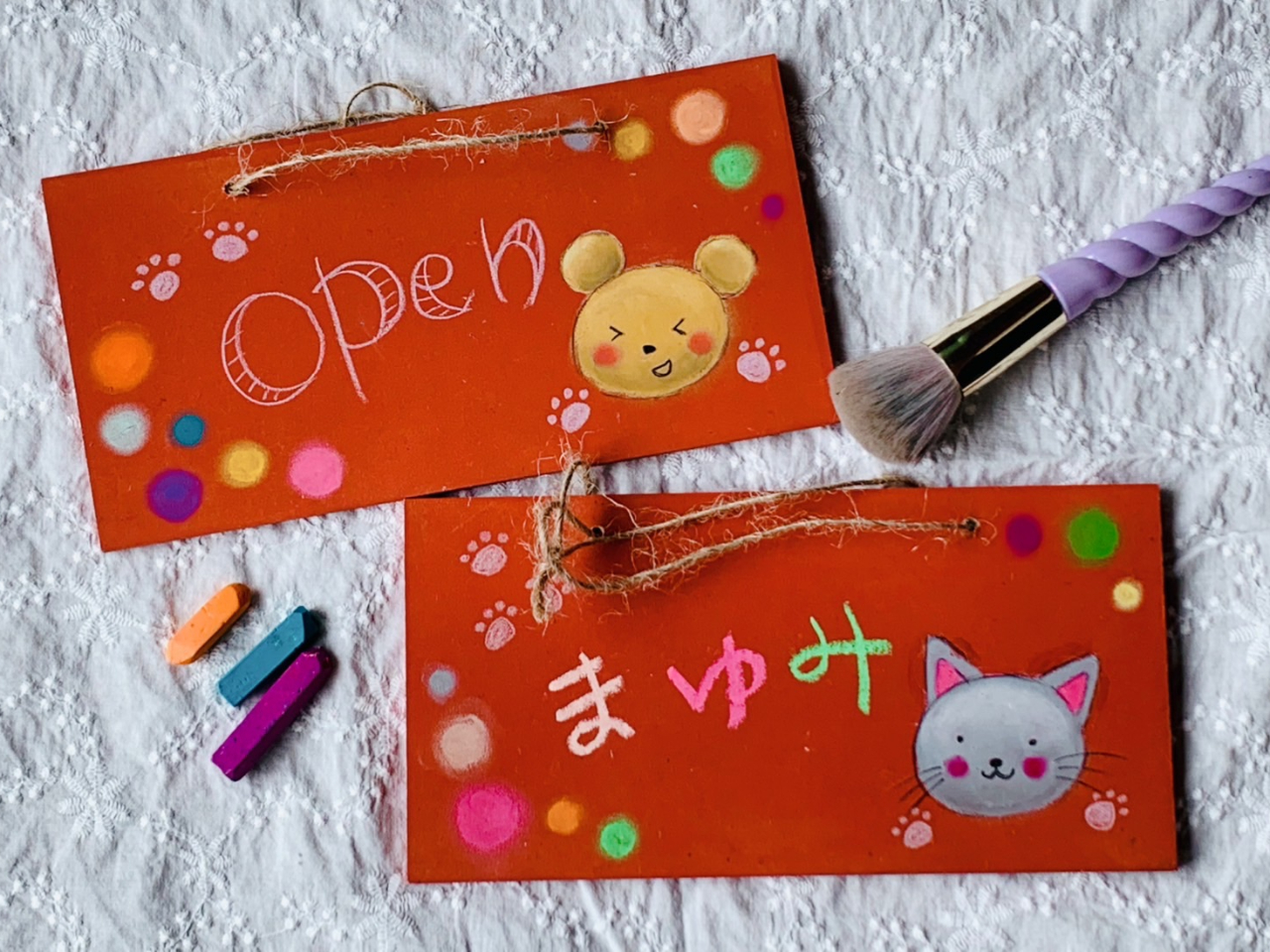 動物のドアプレート★