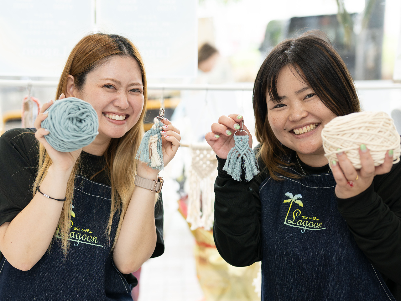 みんな笑顔になるマクラメ体験!那覇のゆるーい雰囲気で、楽しく思い出作りしませんか