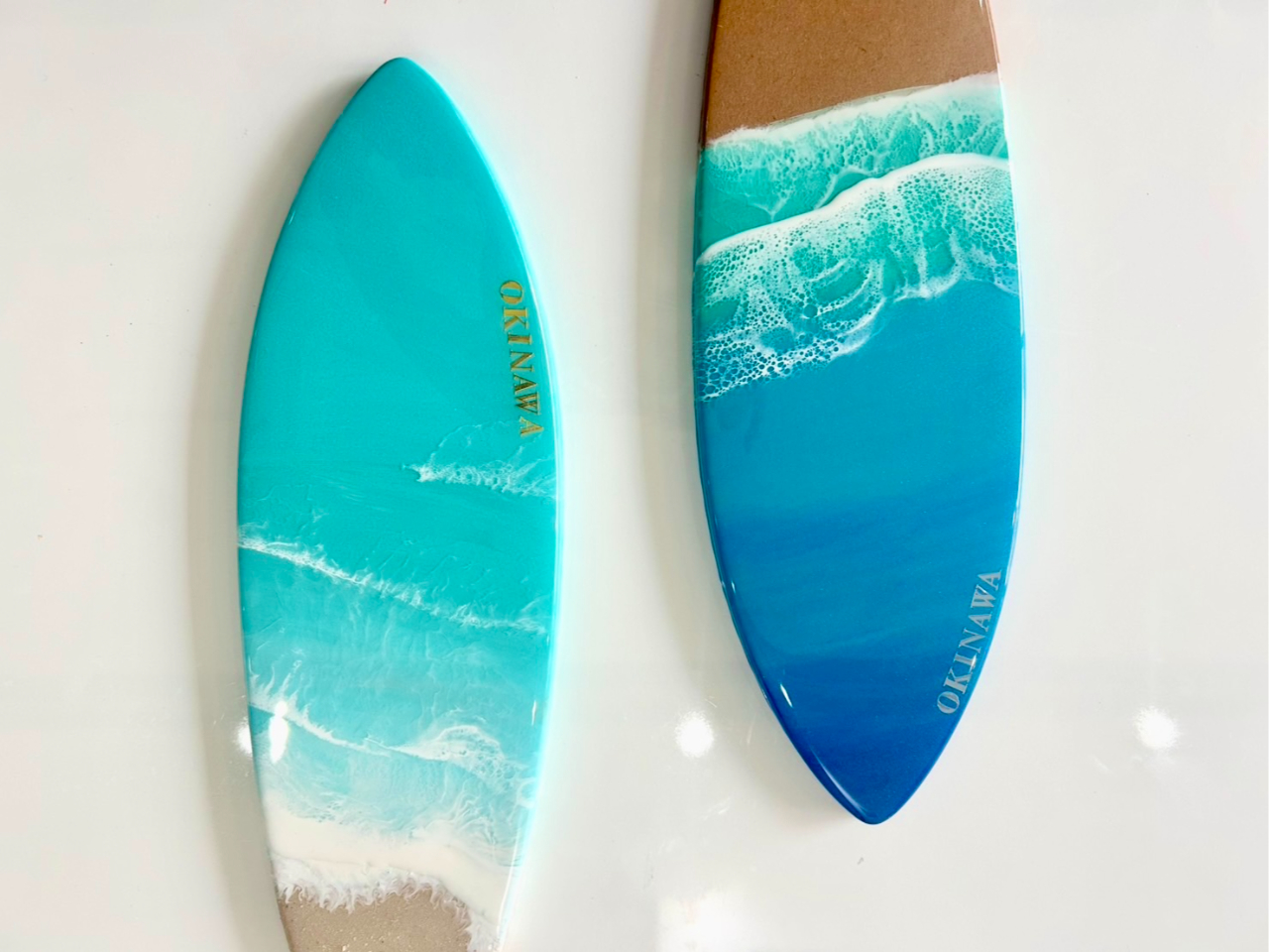 男性人気No.1のサーフボード!沖縄の海とサーフカルチャーが融合した、おしゃれな作品に(作例:サーフボード/9,000円)