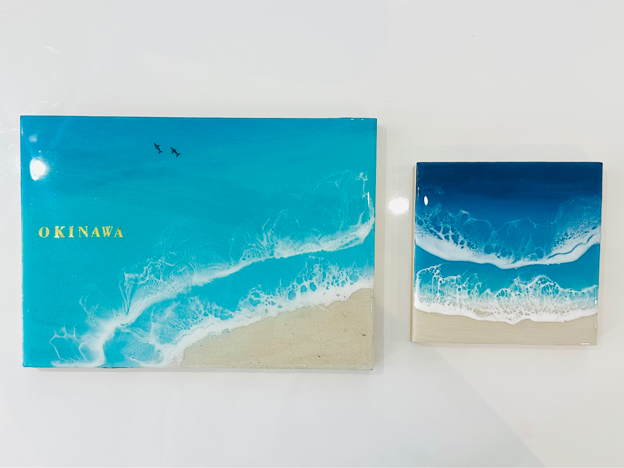 ウッドパネル 29.5cm×21cm(\8000)または15cm×15cm(\6000)