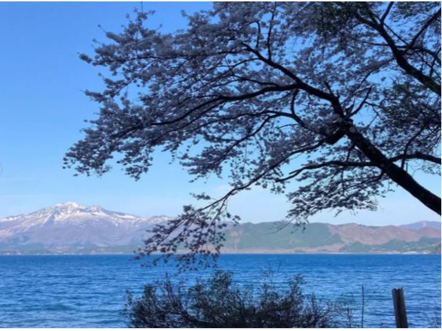 \東北随一の透明度を誇る神秘の湖「田沢湖」/