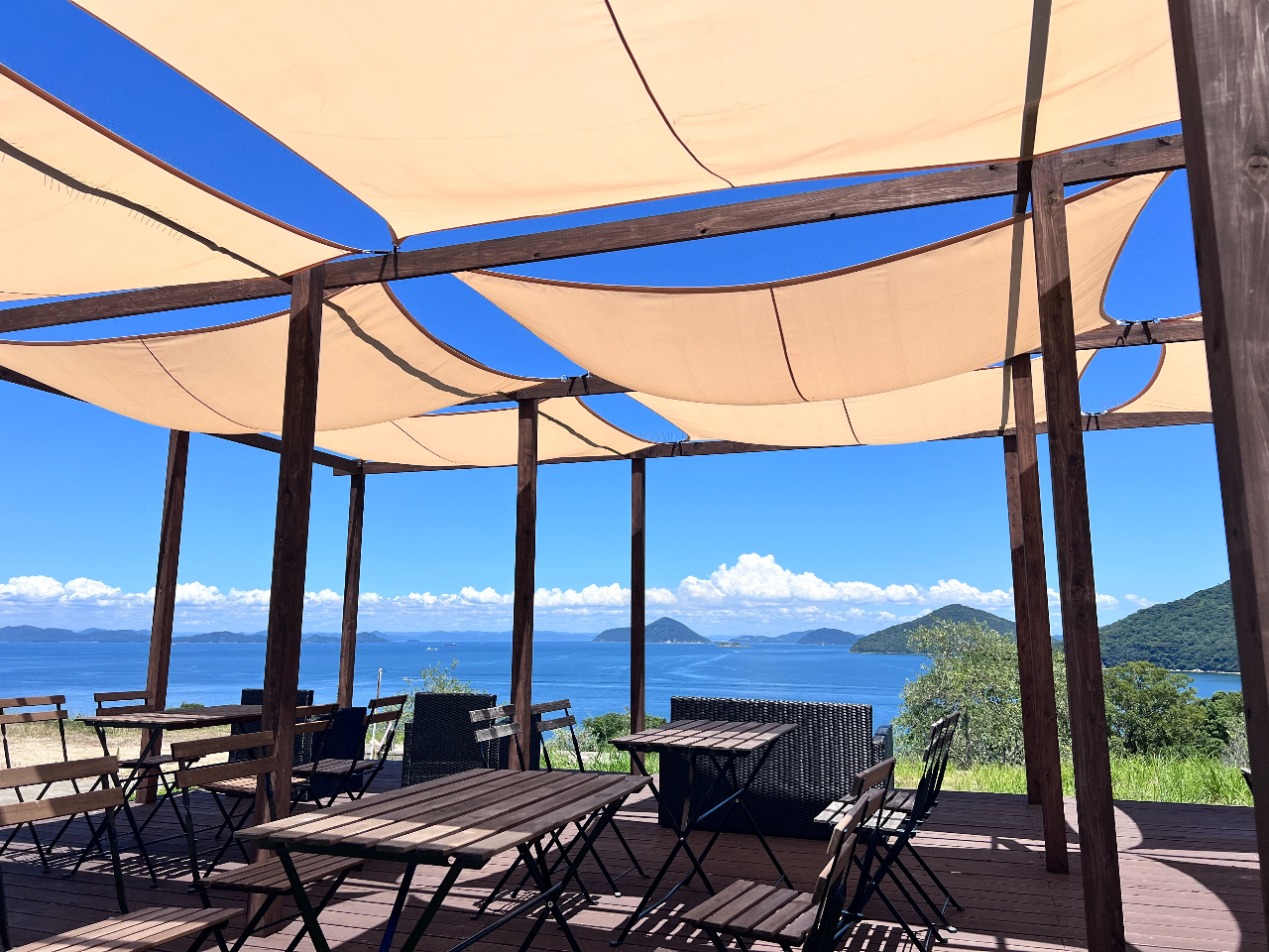 瀬戸内海を望む、農園の特等席でBBQ!