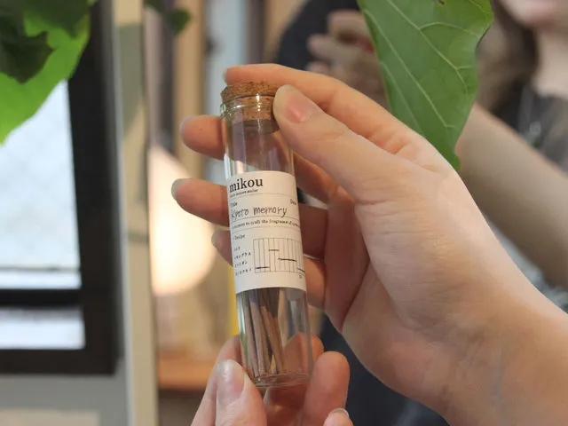 作ったお香は当日お持ち帰り可能!京都観光のお土産にもぴったりです^^