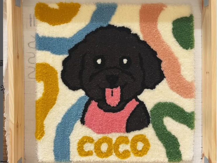 30×30cmサイズ】＼初心者歓迎☆／世界にひとつのオリジナルラグ作り