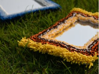 \オリジナルミラー制作コース/ Mサイズ W:約23p×H:約23p(正方形)