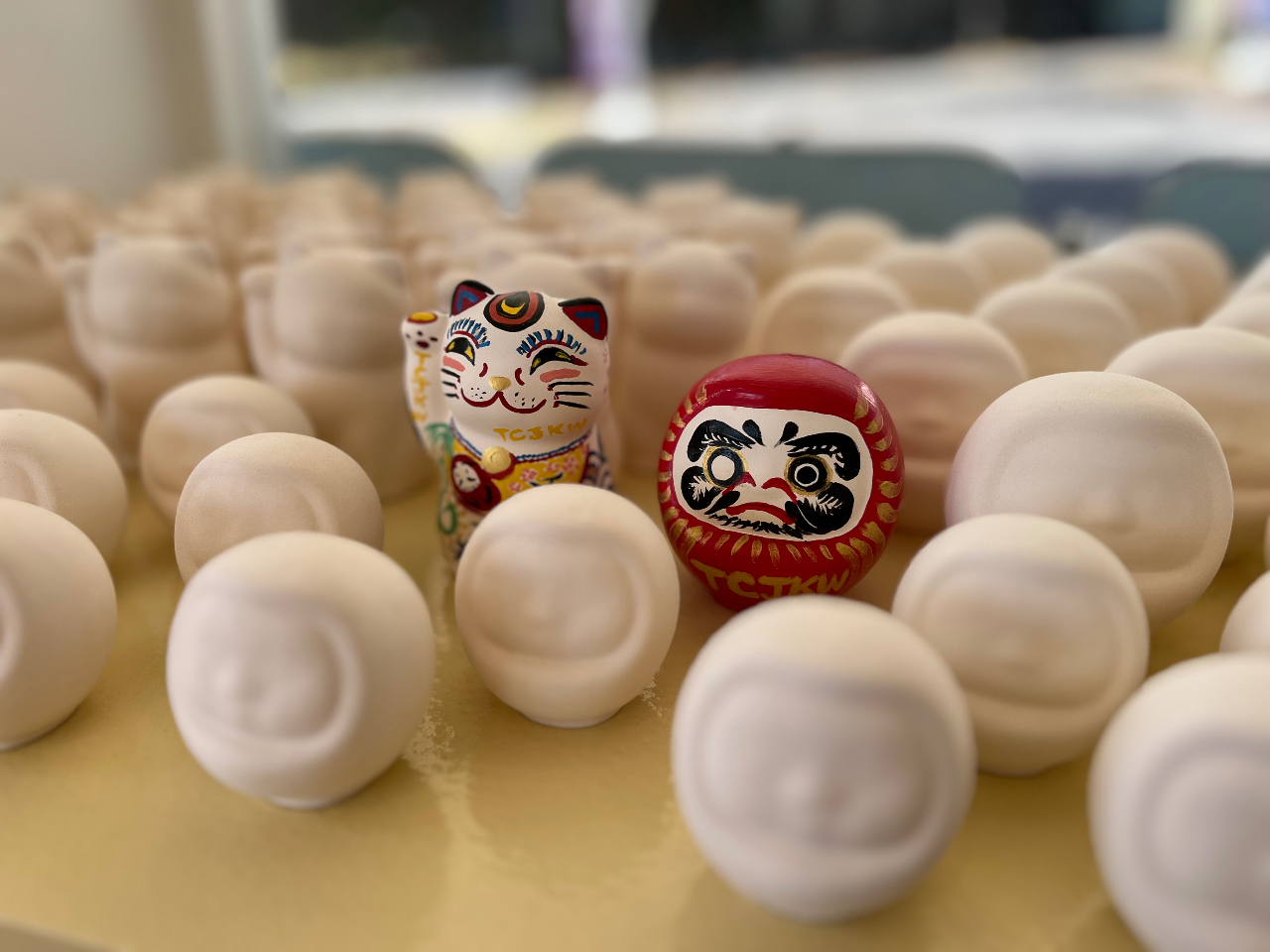 縁起物!だるま・招き猫絵付け体験当日お持ち帰り可◎厄除け、大願成就【伊豆高原駅よ...