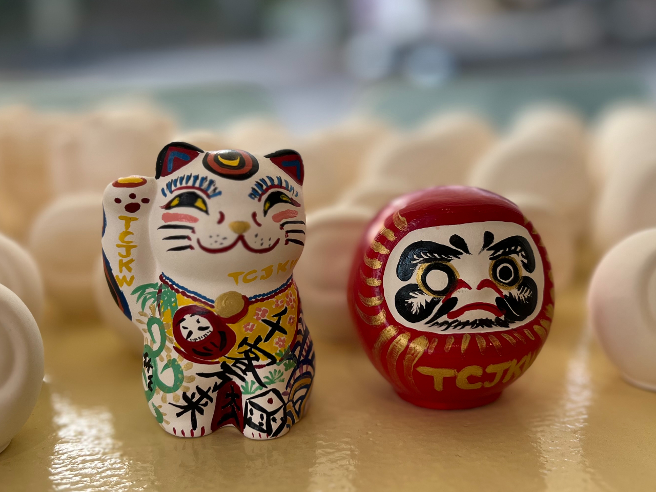 縁起物！だるま・招き猫絵付け体験当日お持ち帰り可◎厄除け、大願成就