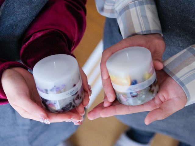 自分で選んだお花で作るボタニカルキャンドルは世界に一つのオリジナル