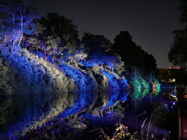 オーロラ長沼:200mの光と色彩のグラデーションロード