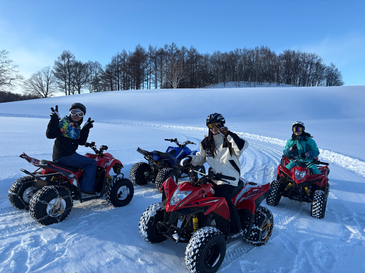 【札幌 冬の四輪バギーアドベンチャー+スノーランド体験】\サッポロテイネスキー場...