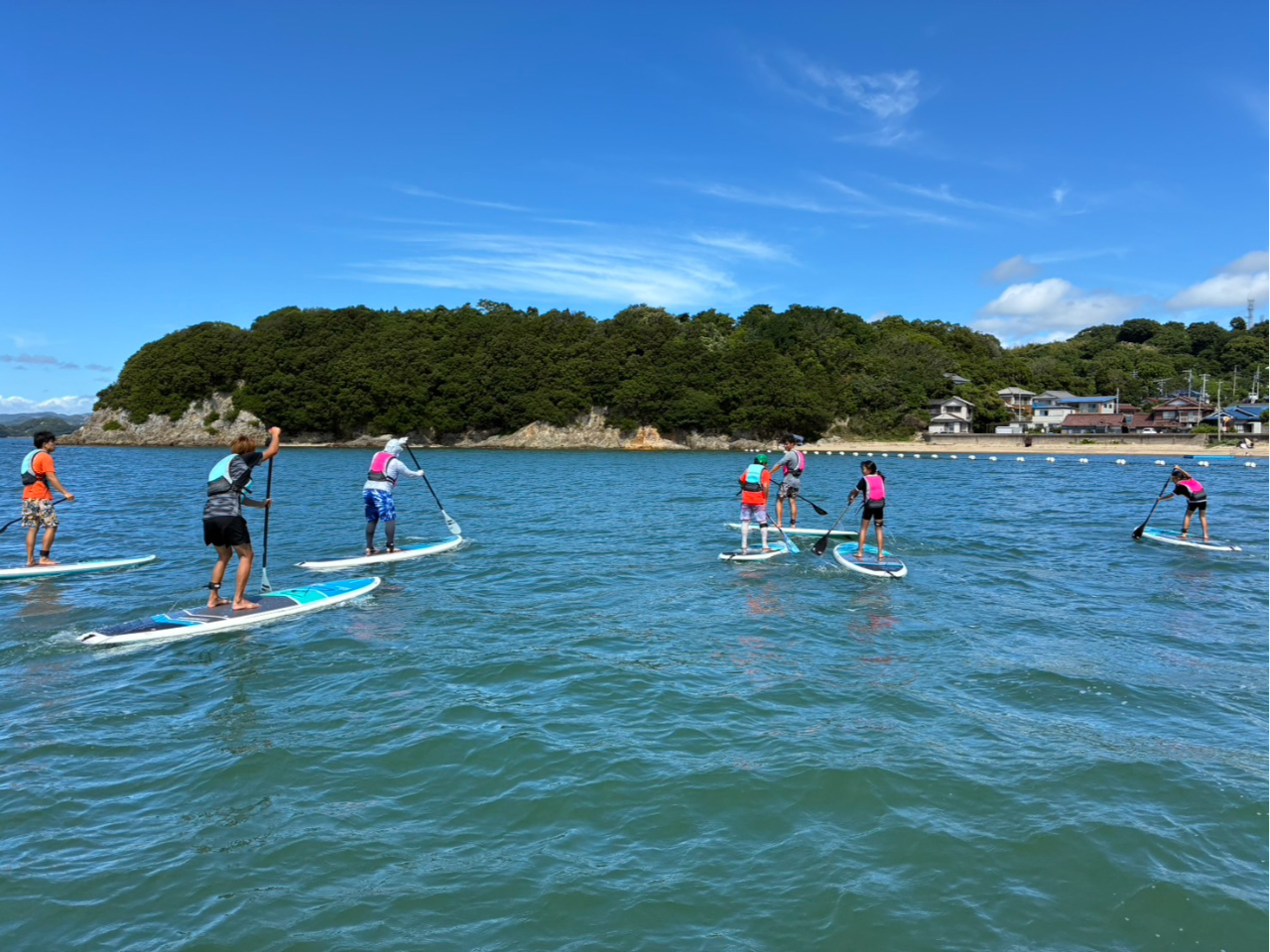 気軽に気楽に楽しめる初心者にお薦めのマリンスポーツSUP(スタンドアップパドル)を車で渡れる離島リゾート”頭島”で♪