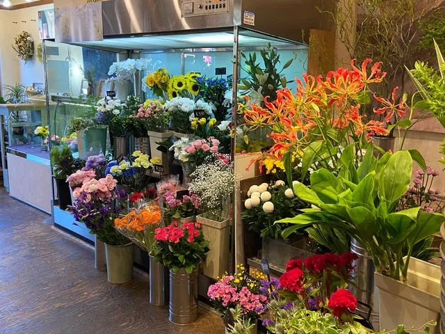 体験スペース併設花コーナー