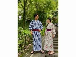 \浴衣の種類やサイズを多数揃えております!お好みの浴衣をお選びいただけます♪/