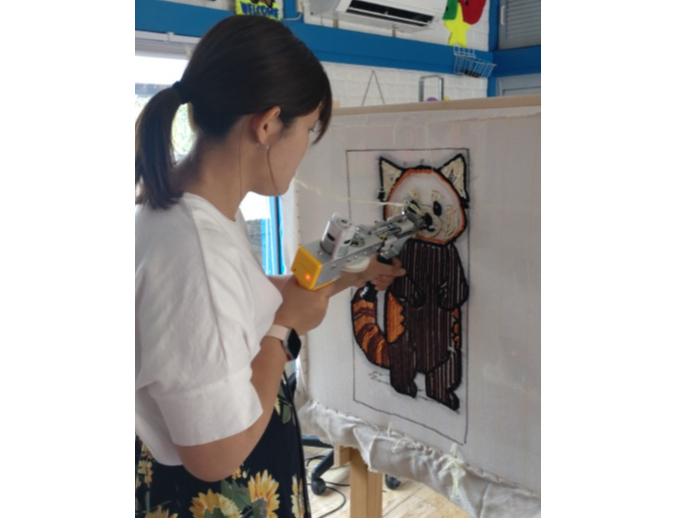 タフティング制作体験(40㎝×40㎝)♪オリジナルデザインプラン♪ちょっとしたイ...