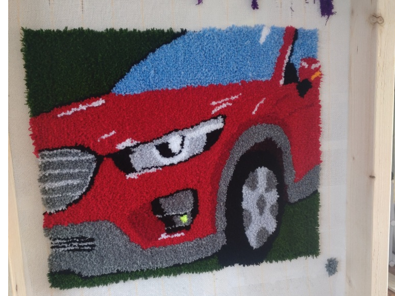 愛車をラグマットにしている方もいらっしゃいます。