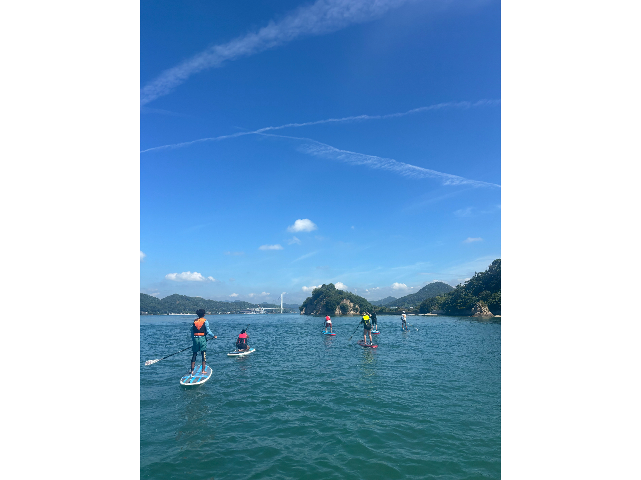 ゆめしま海道を海から眺める特別な時間