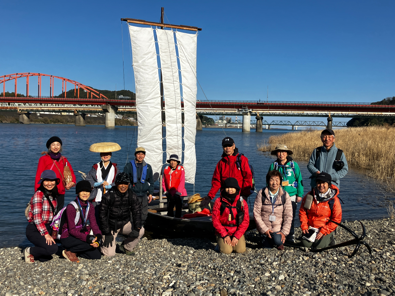 1月11日(日)阿田和駅〜新宮駅 16.2q 横手延命地蔵/三反帆(渡船)