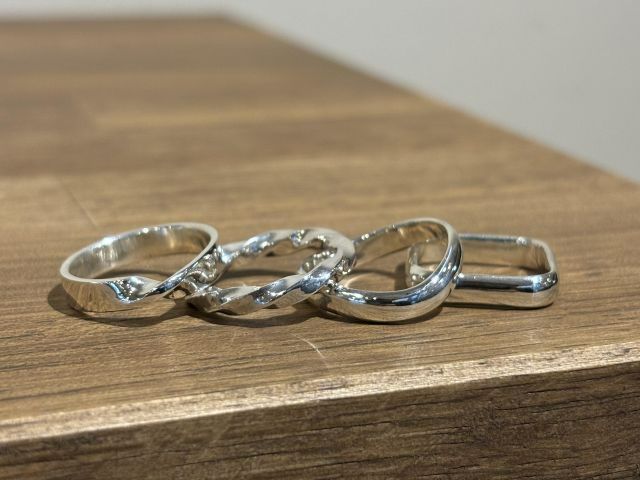 デザインリング (メビウス・ツイスト・ウェーブ・スクエア) +\2,750