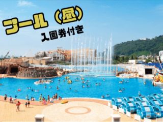 プール利用のみ(アトラクションパスポートなし)のプランです。ラグナシア入園券は付いてます