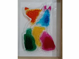 塗り絵体験!車のフロントガラスの廃材をリサイクルして出来た絵の具で色を塗ってもらいます☆彡