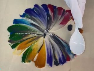 京都の珍しい染め技法『糊転写染め』で作るオリジナルアート作品。独特の糊の混ざり合いで、何色になるのかは、出来上がるまでわからない面白さが体感出来ます♪