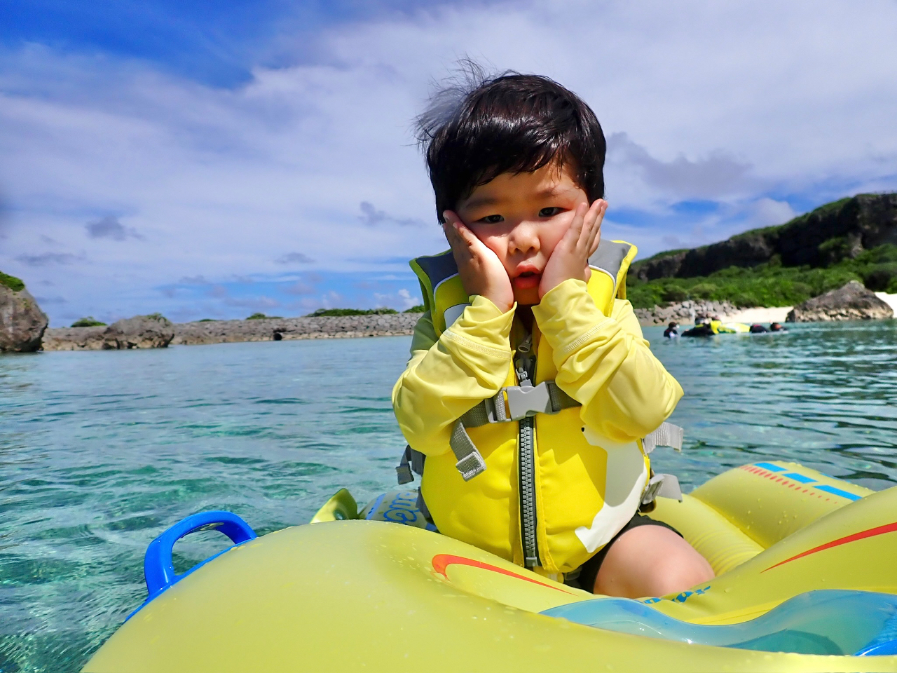 水中スコープ付き浮き輪あり<無料>